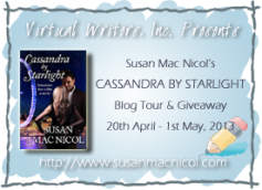 cassandra by starlight, susan macnicol, blog tour